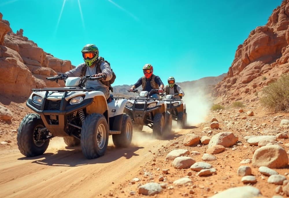 Hurghada: Desert Quad Bike and Buggy Adventure with BBQ | ®ExcursionMania - Image 11