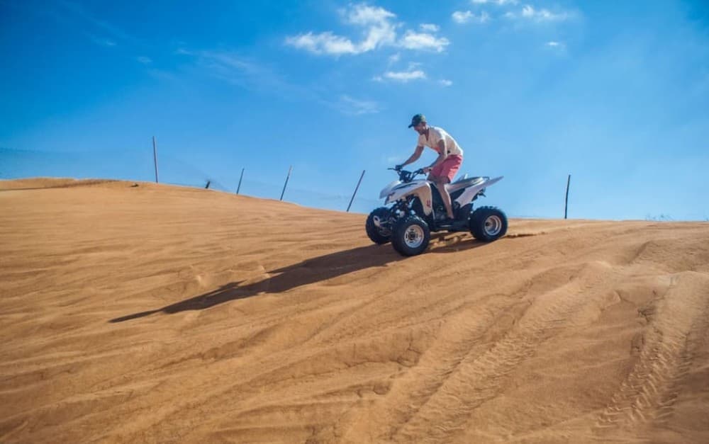 Dubai: Desert Safari Quad Bike Camel Ride and Sandboarding | ®ExcursionMania - Image 4