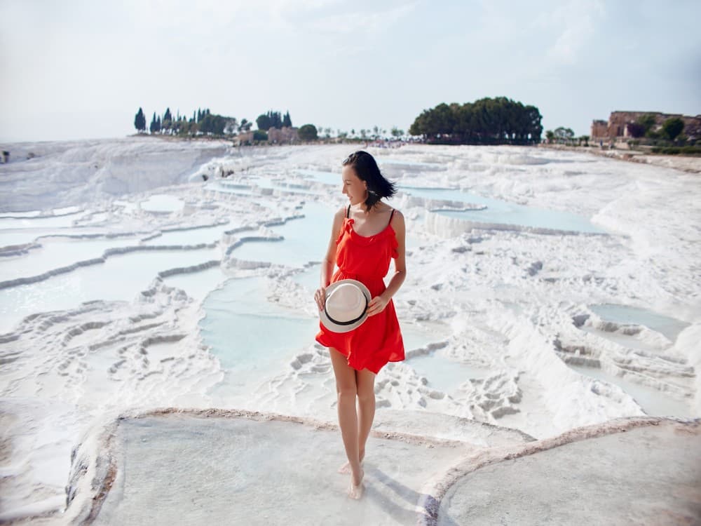 From Izmir/Selcuk: Guided Pamukkale Full-Day Tour with Lunch | ®ExcursionMania - Image 1