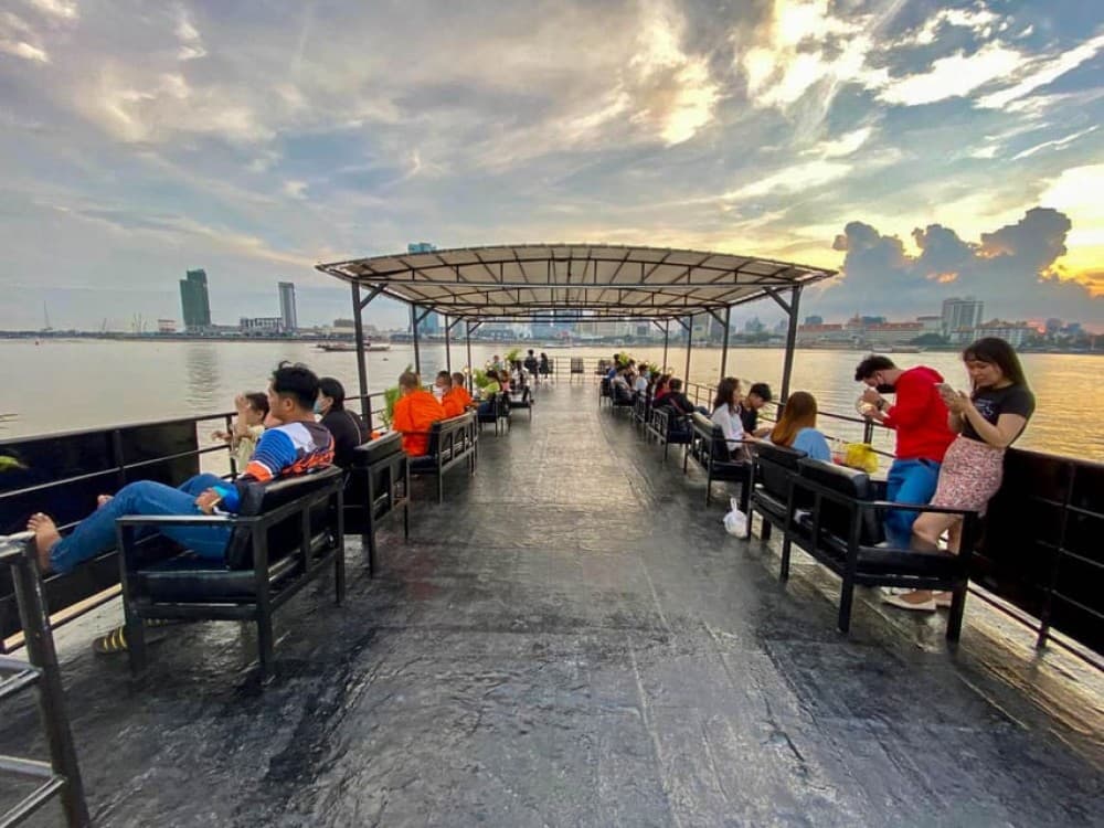 Phnom Penh: Mekong River Sunset Cruise and Tuk Tuk Ride | ®ExcursionMania - Image 1