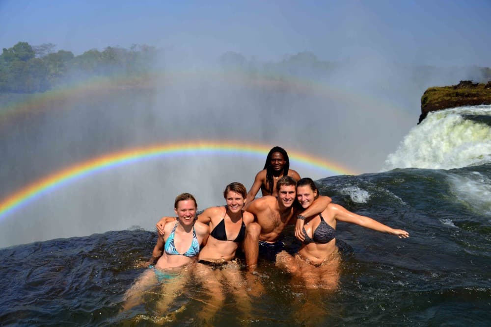 From Victoria Falls: Livingstone Island Tour & Devils Pool