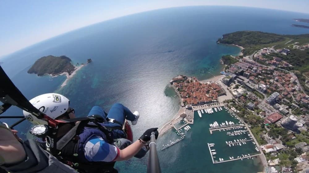 Paragliding Montenegro: Air Excursion Over Budva Old Town | ®ExcursionMania - Image 1