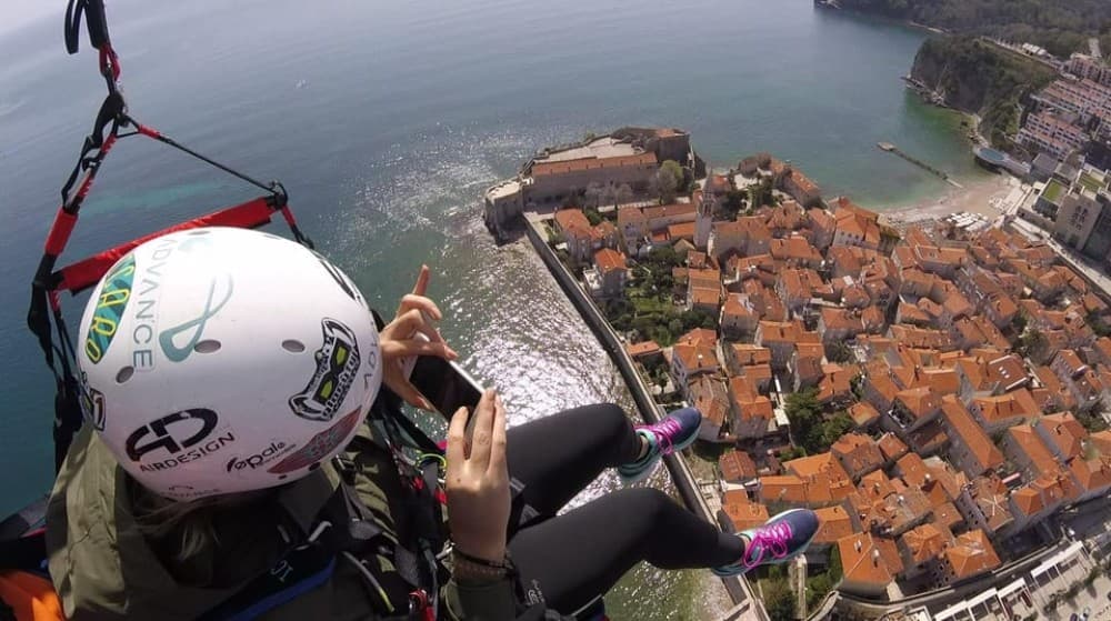 Paragliding Montenegro: Air Excursion Over Budva Old Town