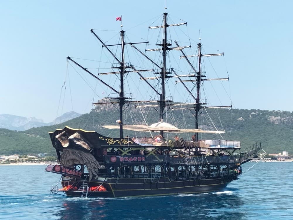 From Antalya: Red Dragon Pirate Boat Tour w/Hotel Transfer | ®ExcursionMania - Image 1