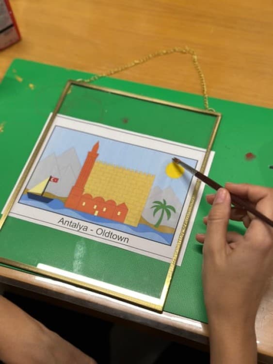 Antalya: Brass Frame Glass Acrylic Painting Workshop | ®ExcursionMania - Image 5