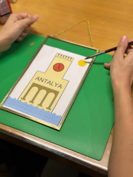 Antalya: Brass Frame Glass Acrylic Painting Workshop | ®ExcursionMania - Image 6