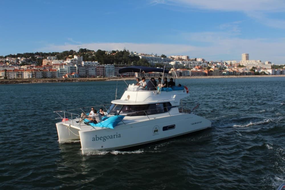 Lisbon: Private Luxury Catamaran Tour with Welcome Drink | ®ExcursionMania - Image 4