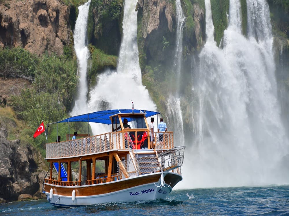 From Antalya: Waterfall Boat Trip with Lunch | ®ExcursionMania - Image 1