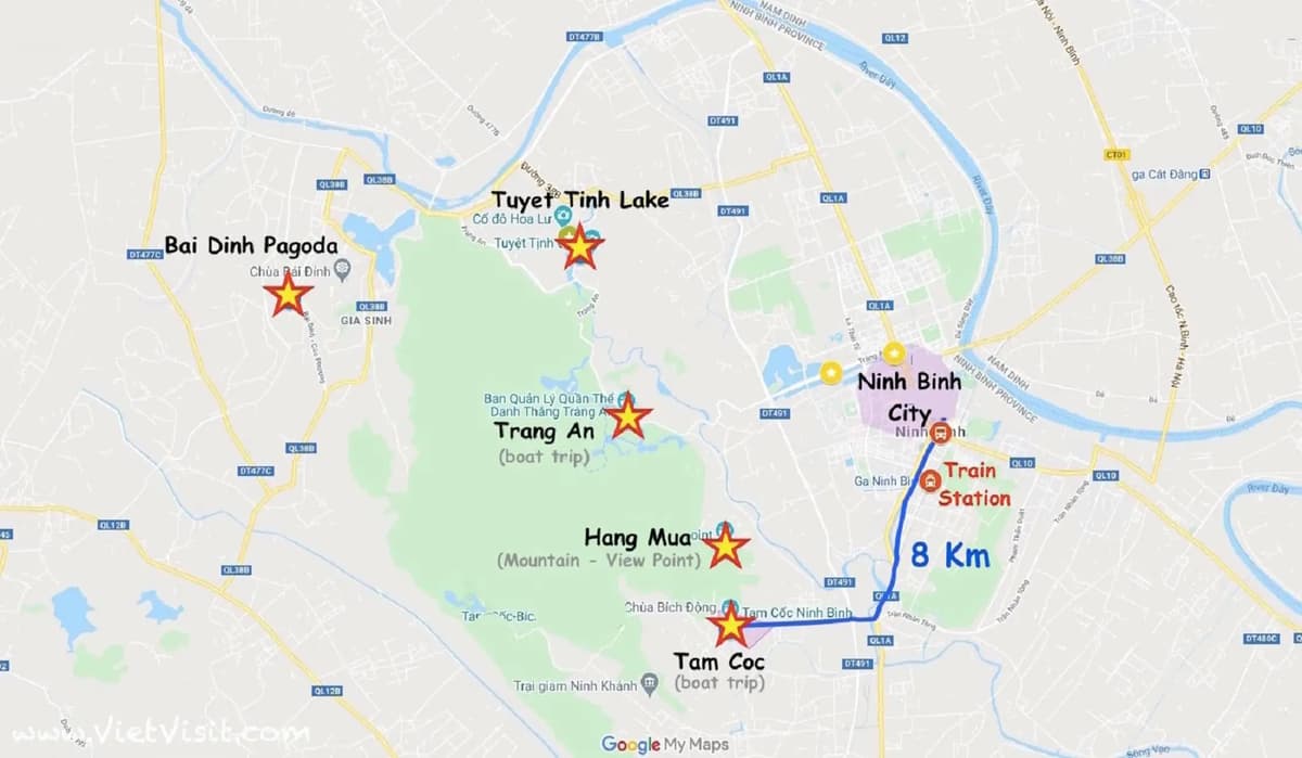 Ninh Binh: Hoa Lu, Trang An and Mua Caves Hiking Day Trip | ®ExcursionMania - Image 1