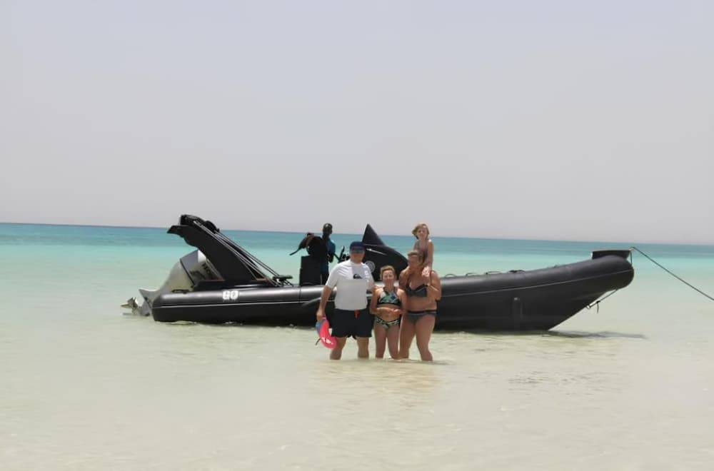 Hurghada: Speedboat Dolphin Watching & Snorkeling with Fruit | ®ExcursionMania - Image 2