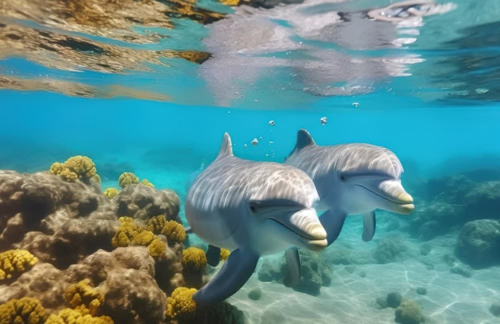 Hurghada: Speedboat Dolphin Watching & Snorkeling with Fruit | ®ExcursionMania - Image 5