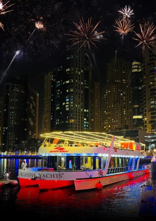 Dubai NYE Party Boat with Live DJ, Buffet, and Bar On Board | ®ExcursionMania - Image 3