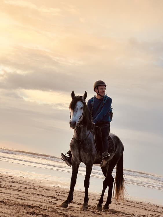 Sunset Beach Horse Ride in diabat Essaouira phooto shot & videos | ®ExcursionMania - Image 1