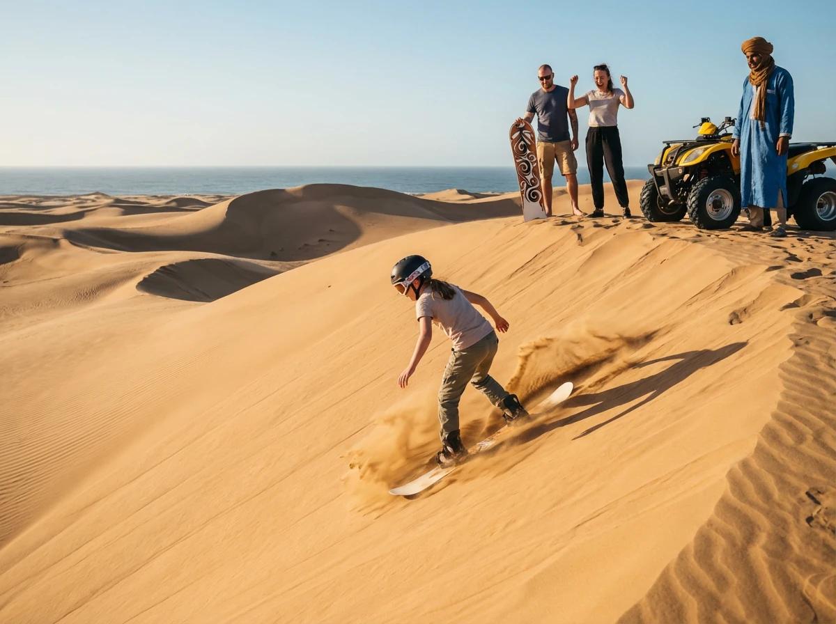 Sandboarding at Sunset with Moroccan BBQ Dinner in Tamri | ®ExcursionMania - Image 1