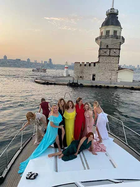 Istanbul Bosphorus Sunset Cruise with Wine on a Luxury Yacht | ®ExcursionMania - Image 11