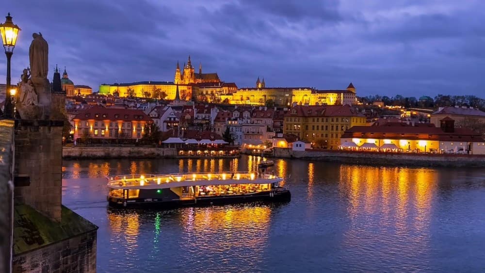 Prague: 50-Minute Sightseeing Evening Cruise | ®ExcursionMania - Image 1