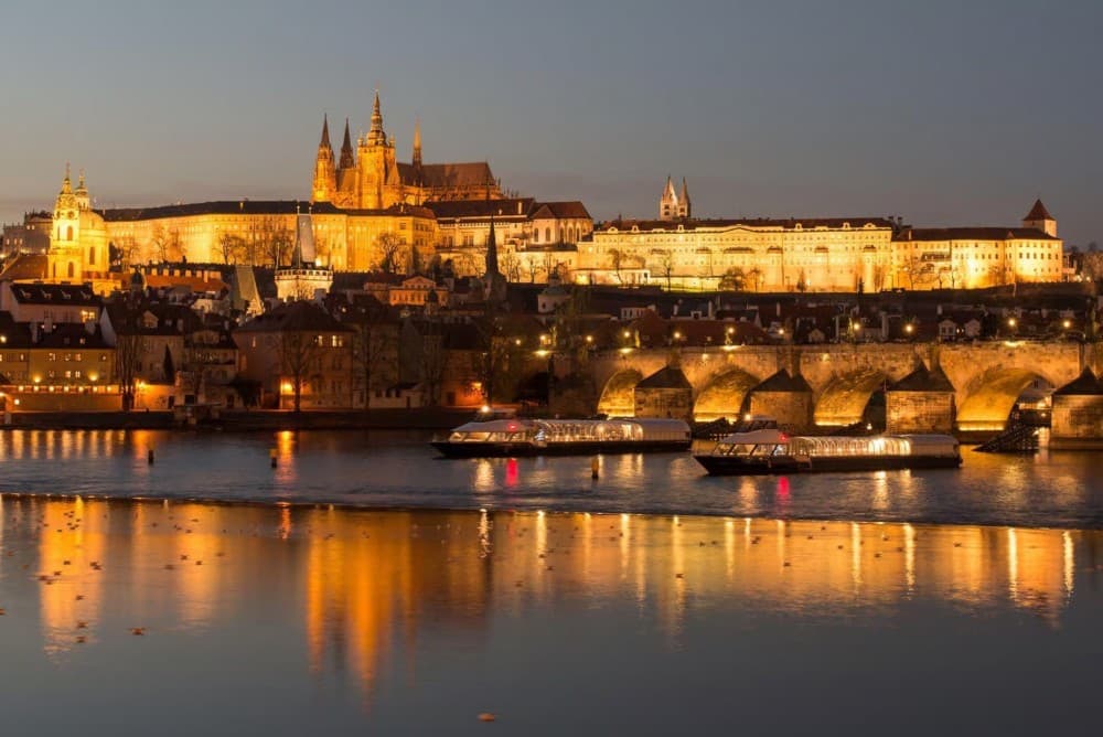 Prague: Sightseeing Dinner Cruise on Open-Top Glass Boat | ®ExcursionMania - Image 2