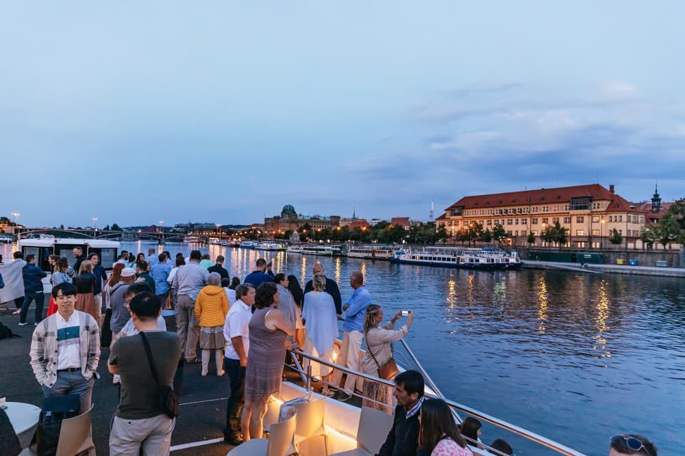 Prague: Sightseeing Dinner Cruise on Open-Top Glass Boat | ®ExcursionMania - Image 8