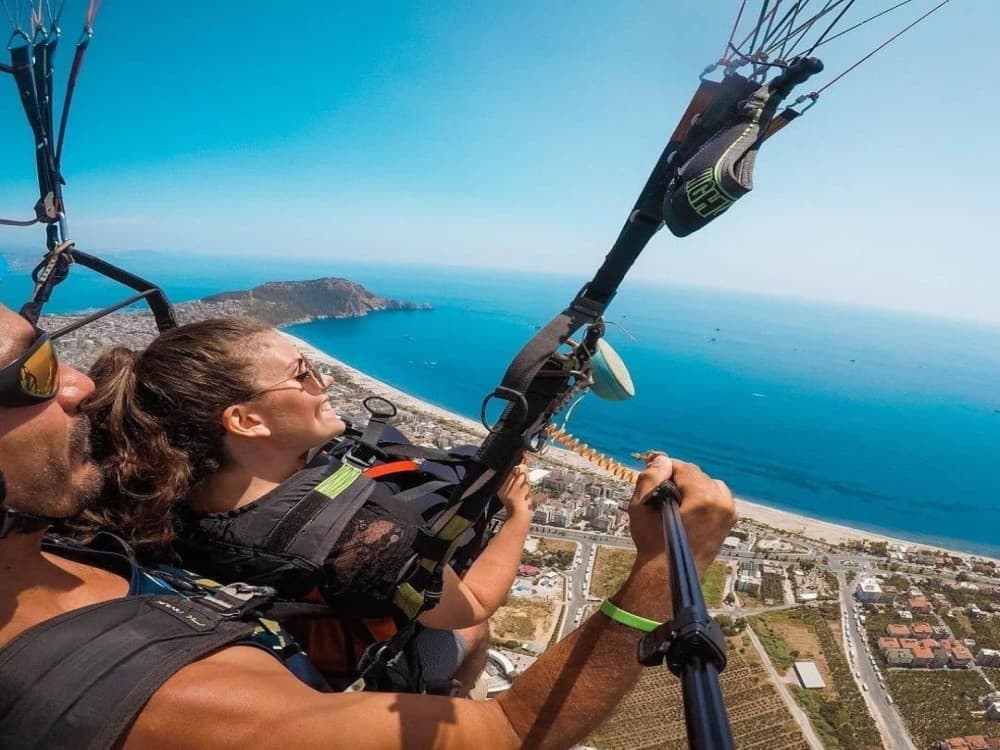 Side: Alanya Tandem Paragliding w/ Cleopatra Beach Visit | ®ExcursionMania - Image 3
