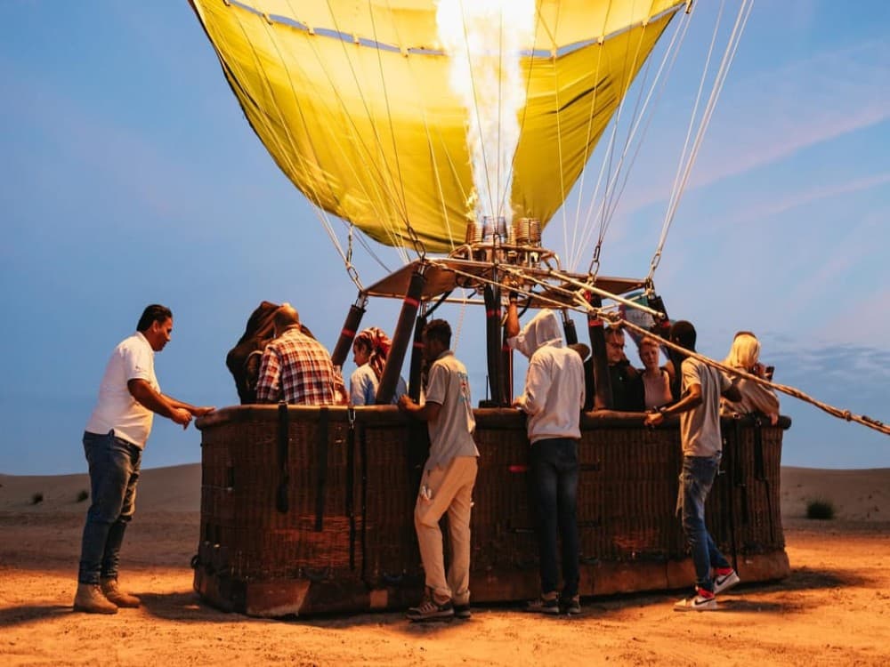 Dubai: Sunrise Balloon Flight with Camel Ride  Breakfast | ®ExcursionMania - Image 3