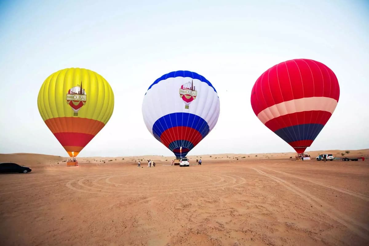 Dubai: Hot Air Balloon Camel Ride Desert Safari & More | ®ExcursionMania - Image 1
