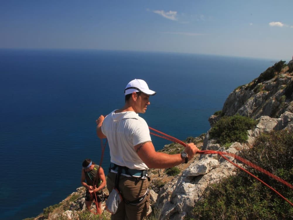 Rhodes: Ladiko Bay Rock Climbing and Rappelling Experience | ®ExcursionMania - Image 9
