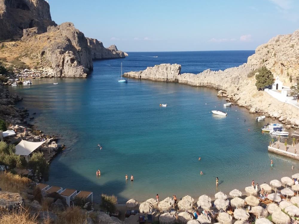 From Rhodes: Lindos and 7 Springs Valley Bus Tour | ®ExcursionMania - Image 1