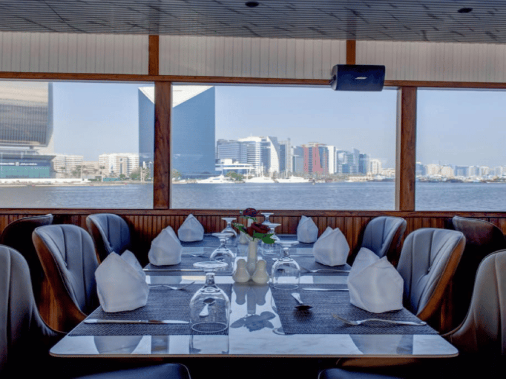 Dubai: Dhow Cruise Dinner at Creek, Marina with Upper deck | ®ExcursionMania - Image 3
