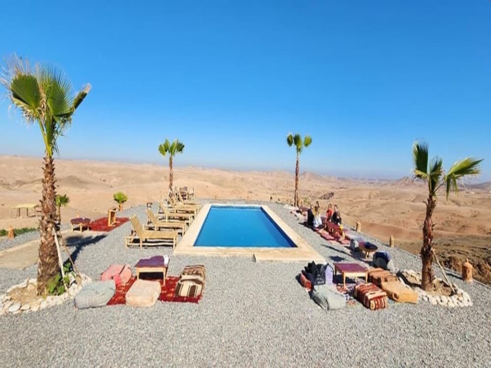 Agafay Desert: Sunset Camel Ride & Moroccan Dinner with Pool | ®ExcursionMania - Image 3