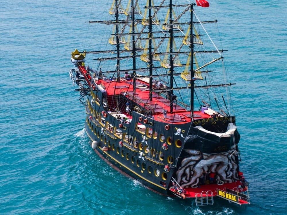 From City of Side: Big Kral Pirate Boat Trip w/ Soft Drinks & Lunch | ®ExcursionMania - Image 2