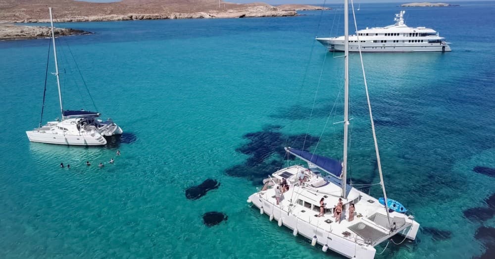 Mykonos Bliss: Catamaran Cruise to Rhenia Island with Meal & Drinks | ®ExcursionMania - Image 10