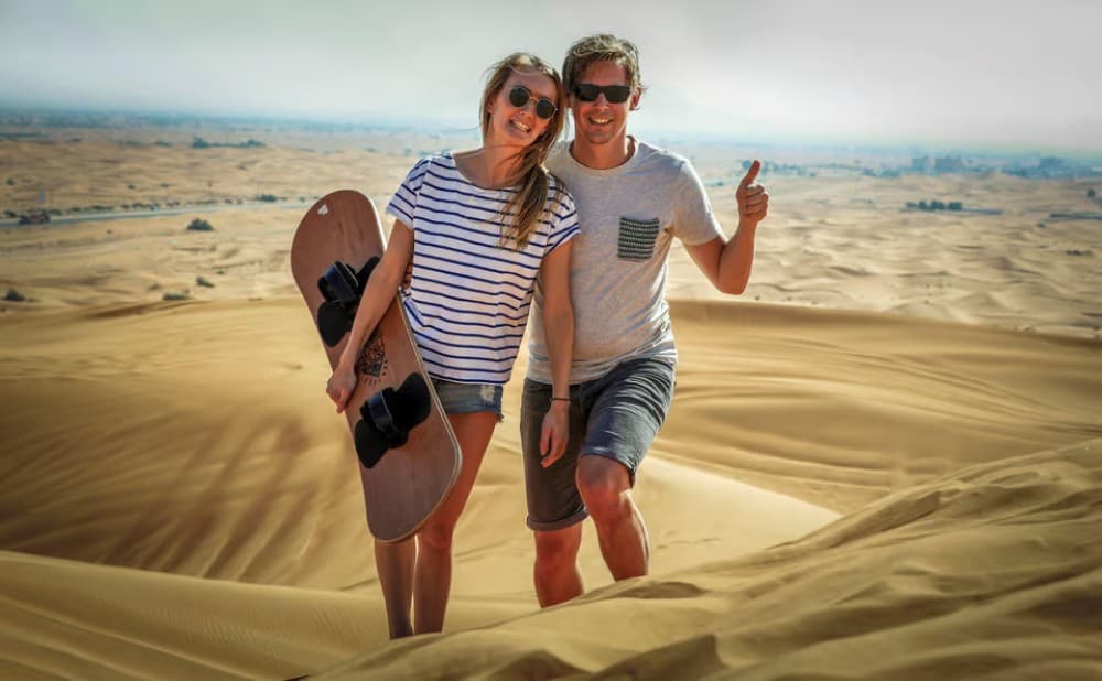 Doha: Sunset Desert Safari with Camel Ride and Sandboarding | ®ExcursionMania - Image 8