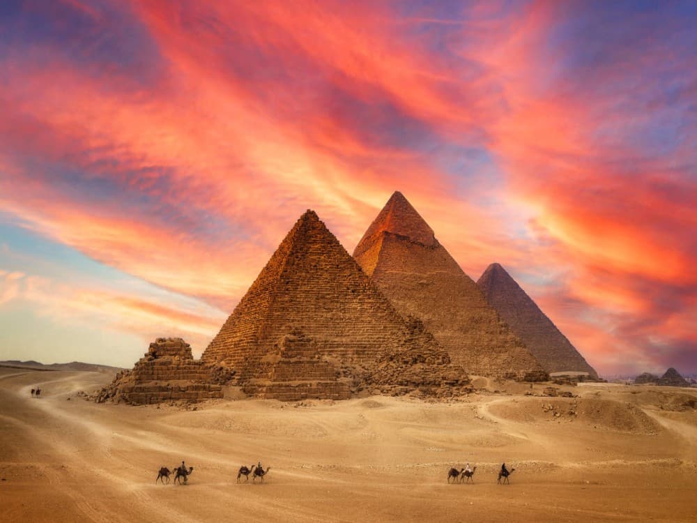 Giza Pyramids from Hurghada