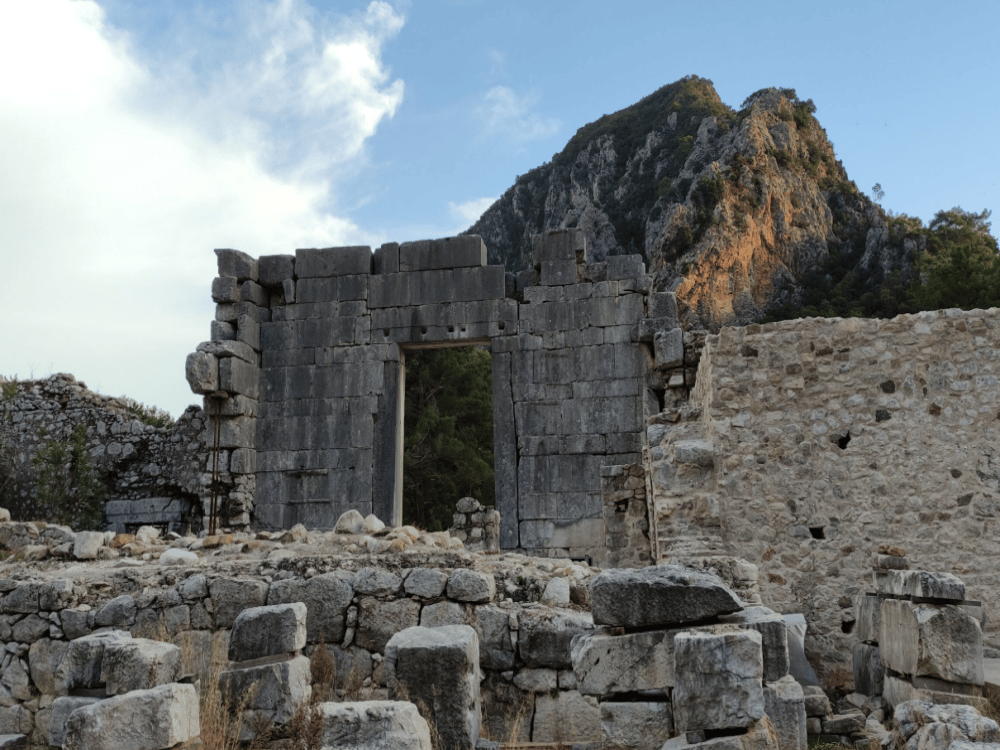 How much does it cost to go to the Olympos ruins?