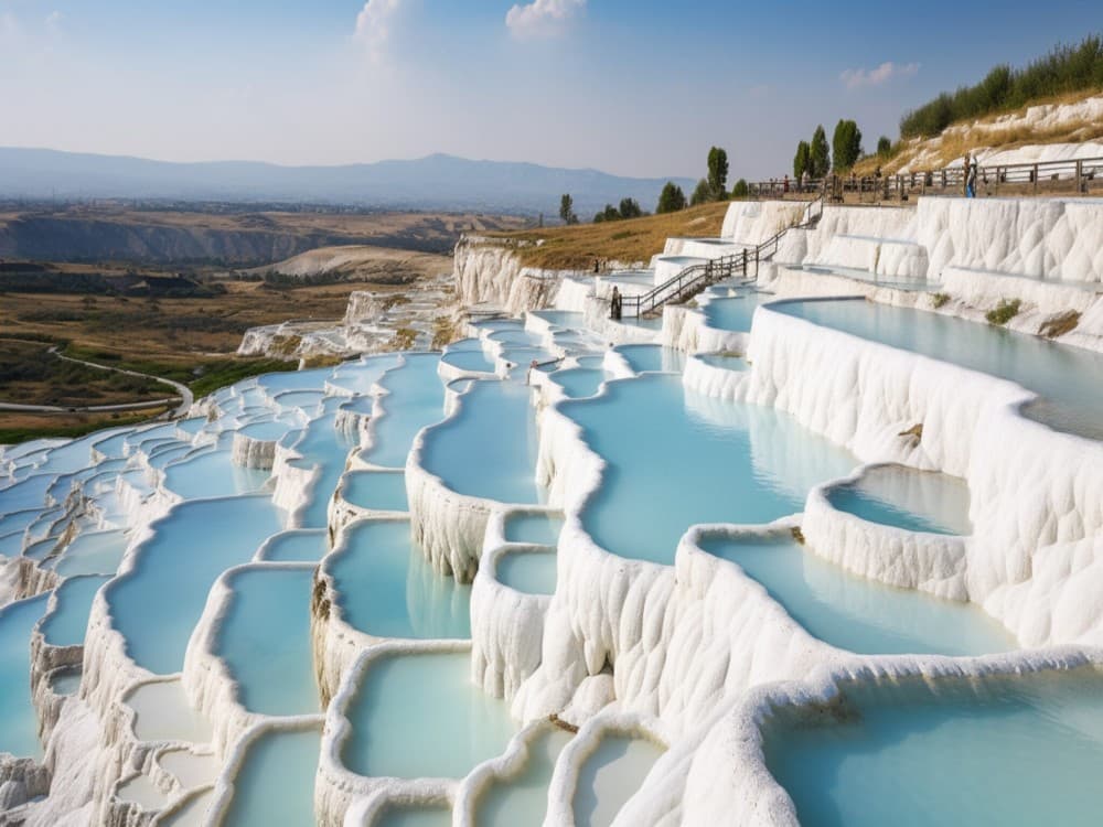 What are the natural wonders of Pamukkale?