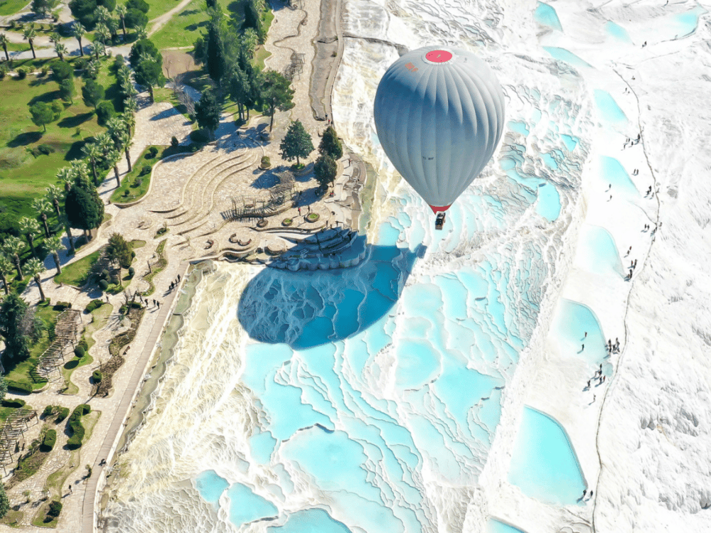 How much is a hot air balloon in Pamukkale?