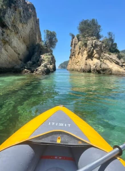 From Lisbon: Arrábida Natural Park Kayak Tour with Lunch | ®ExcursionMania
