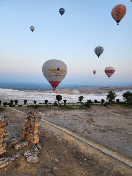 Pamukkale Hot Air Balloon Flight Experience with Sunrise | ®ExcursionMania