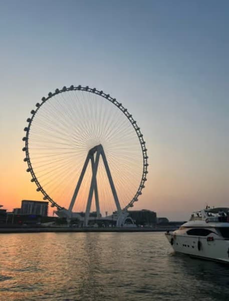 Dubai Marina Yacht Tour: Ain Wheel, JBR & Harbour in 1 Hour | ®ExcursionMania