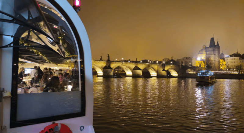 Prague: Sightseeing Dinner Cruise on Open-Top Glass Boat | ®ExcursionMania - Image 4