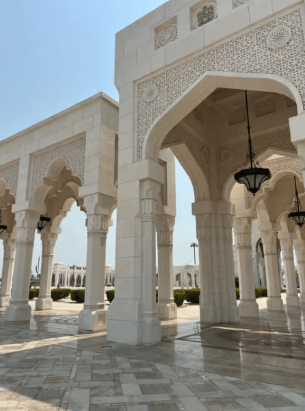 From Abu Dhabi: Grand Mosque Royal Palace and Etihad Tower | ®ExcursionMania