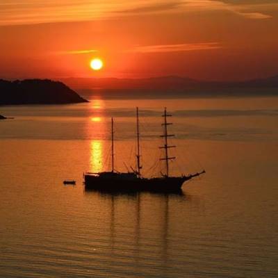 Bootsfahrt bei Sonnenuntergang in Side