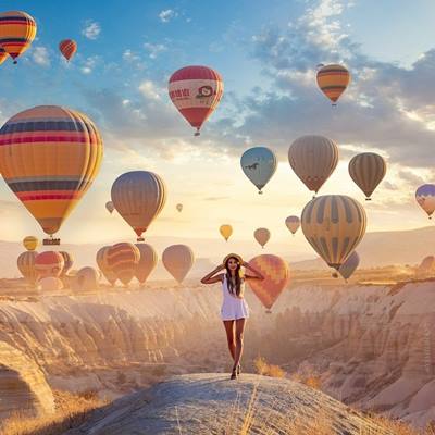 Antalya Kappadokien Tour mit Heißluftballonflug
