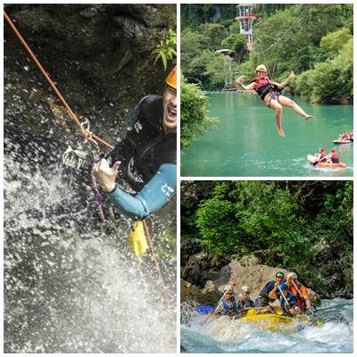Rafting, Canyonwandern und Zipline in Side